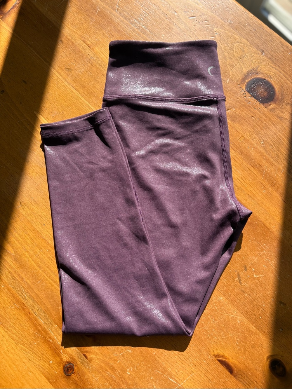 ZYIA Plum Metallic Light n Tight Hi-Rise 7/8 24”